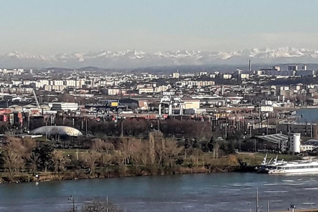 T4/5 Avec Vue Sur Les Alpes A 5 Minutes De Lyon Apartment La Mulatiere Exterior foto
